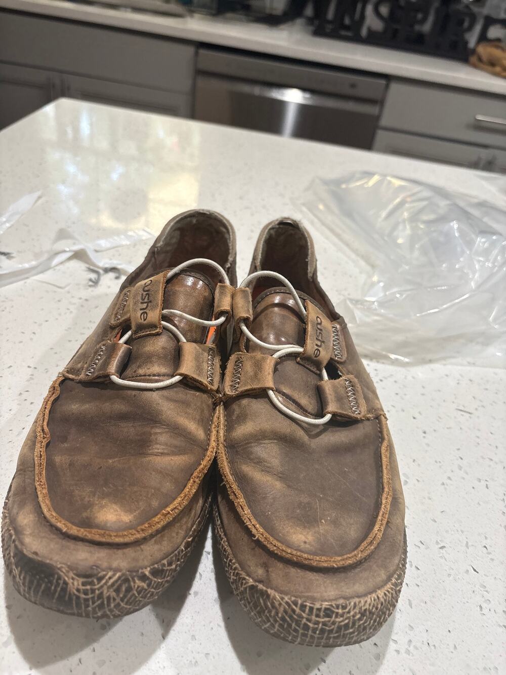 Cushe Shorething Leather Women’s Brown Slip-On Loafers Comfort Shoes Size 11